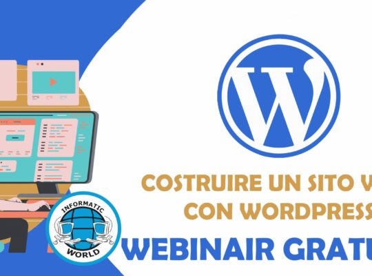 Webinar Gratuito "Creare un sito web con Wordpress"