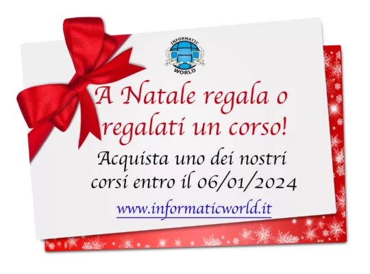 A Natale regala o regalati un corso!